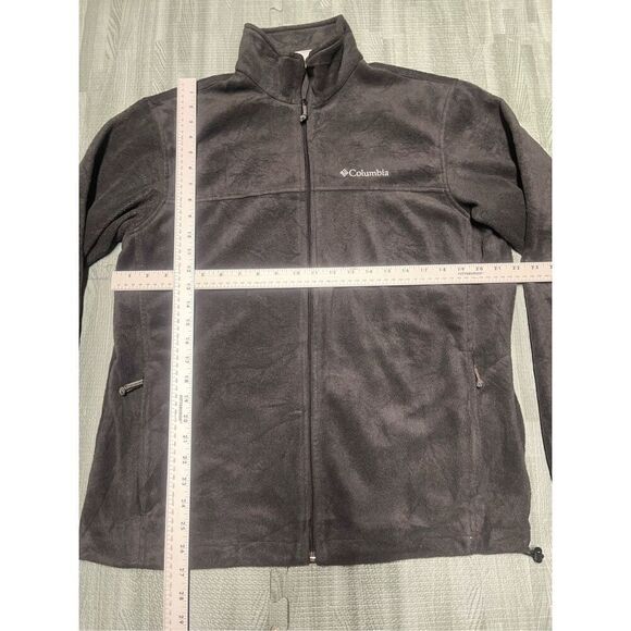 Columbia Full Zip Jacket Men’s Sz L Dark Gray Fleece - Picture 2 of 6